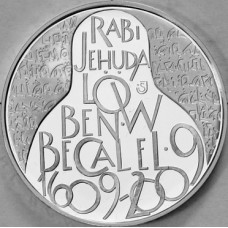 Stříbrná pamětní mince 200 Kč Jehuda Lów
